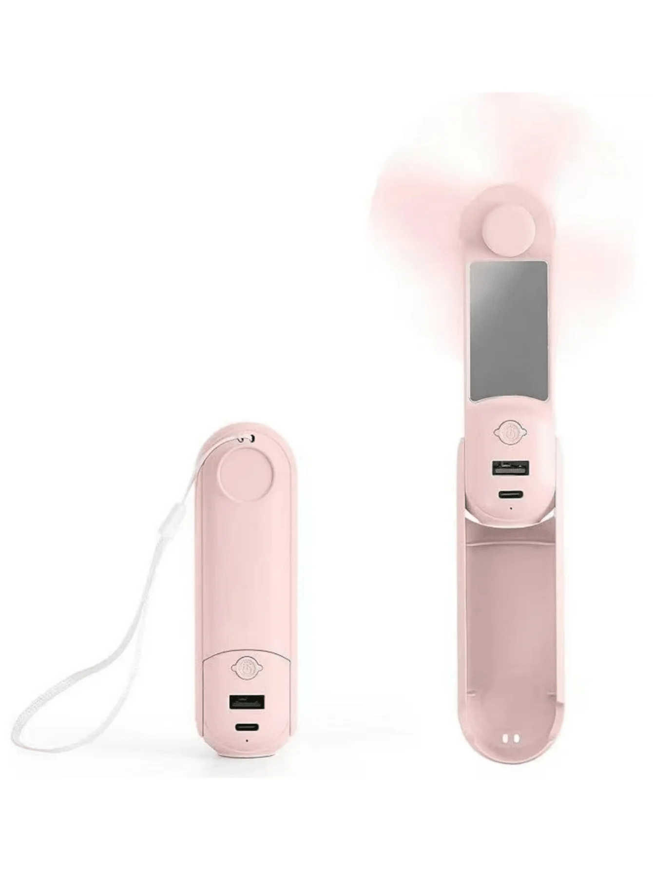 LMMAKE 5 IN 1 Portable Handheld Fan - Multifunctional USB Rechargeable Foldable Cooling Fan With Power Bank, Flashlight & Makeup Mirror. Features 3 Adjustable Speed Levels.Perfect For Travel, Outdoor, Office & Home Use.Essential Multitool Fan For Anywhere
LMMAKE 5 IN 1 Portable Handheld Fan - Multifunctional USB Rechargeable Foldable Cooling Fan With Power Bank, Flashlight & Makeup Mirror. Features 3 Adjustable Speed Levels.Perfect For Travel, Outdoor, Office & Home Use.Essential Multitool Fan For Anywhere