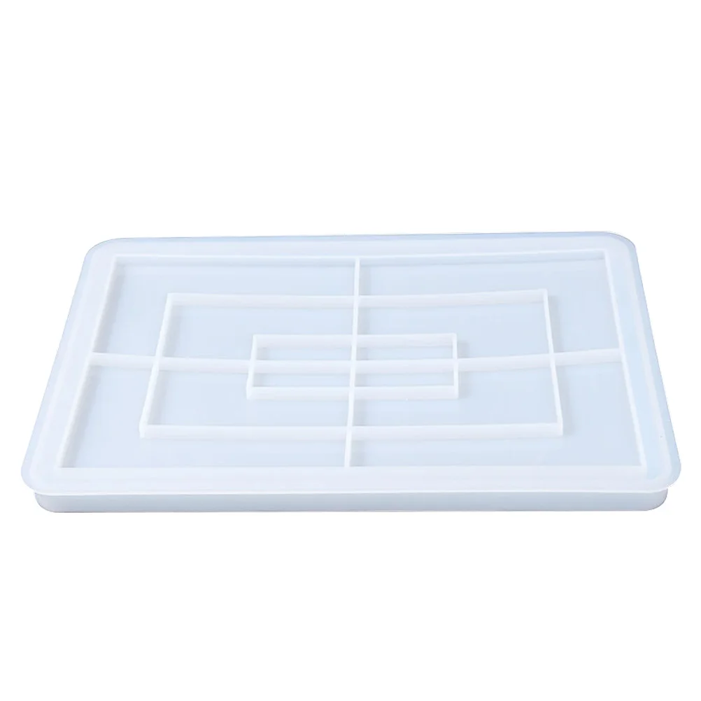 Silicone Tray Diy Crystal Epoxy Resin Crafts Storage Plate Casting Mold Non-Stick Round Edge Durable Manual Rectangular Design
Silicone Tray Diy Crystal Epoxy Resin Crafts Storage Plate Casting Mold Non-Stick Round Edge Durable Manual Rectangular Design