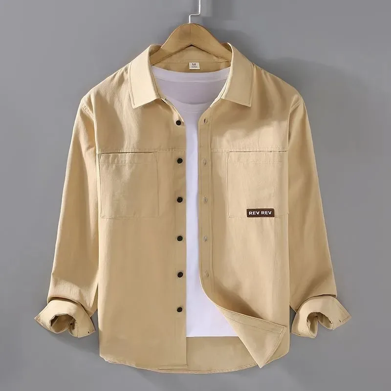 Spring Autumn Retro Casual Workwear Long Sleeve Shirt Men's Loose Trendy Versatile Top
Spring Autumn Retro Casual Workwear Long Sleeve Shirt Men's Loose Trendy Versatile Top