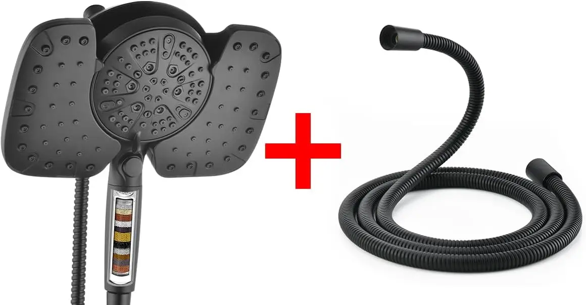 Premium Black Shower Head with 71-Inch Hose for Enhanced Water Flow and Easy Installation
Premium Black Shower Head with 71-Inch Hose for Enhanced Water Flow and Easy Installation