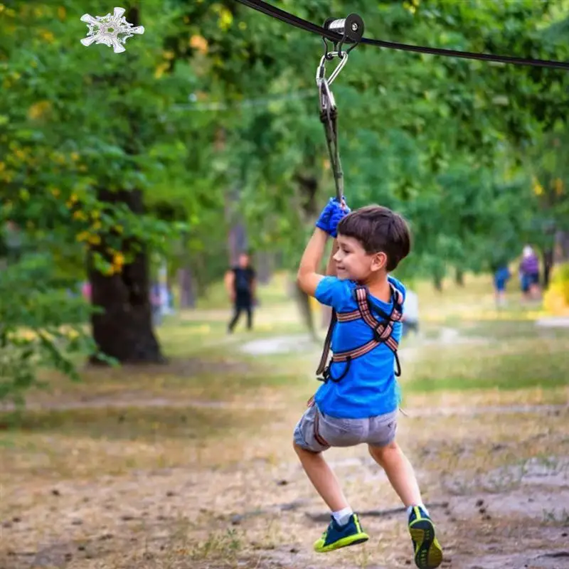 Slackline Pulley With Carabiner For Kids Backyard Zipline Sliding Slackline Training Supplies For Fitness, Park, Lawn
Slackline Pulley With Carabiner For Kids Backyard Zipline Sliding Slackline Training Supplies For Fitness, Park, Lawn