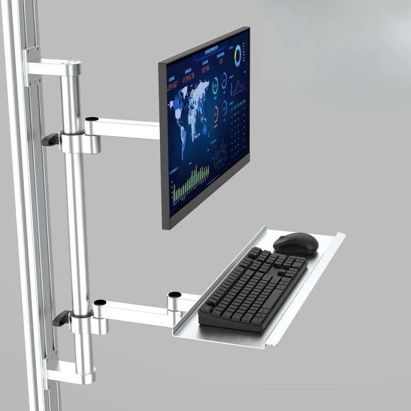 Monitor bracket Aluminum alloy column Equipment Computer bracket With keyboard bracket Robot arm 
Monitor bracket Aluminum alloy column Equipment Computer bracket With keyboard bracket Robot arm