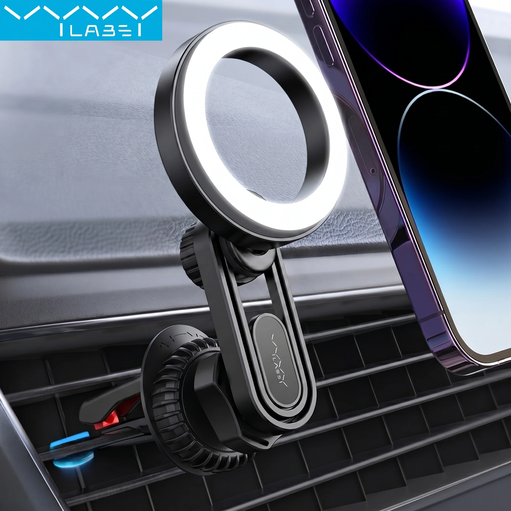 Vyvylabs Magnetic Car Phone Holder Universal Strong Car Air Vent 360° Rotatable Phone Mount Compatible with iPhone Samsung Huawe
Vyvylabs Magnetic Car Phone Holder Universal Strong Car Air Vent 360° Rotatable Phone Mount Compatible with iPhone Samsung Huawe