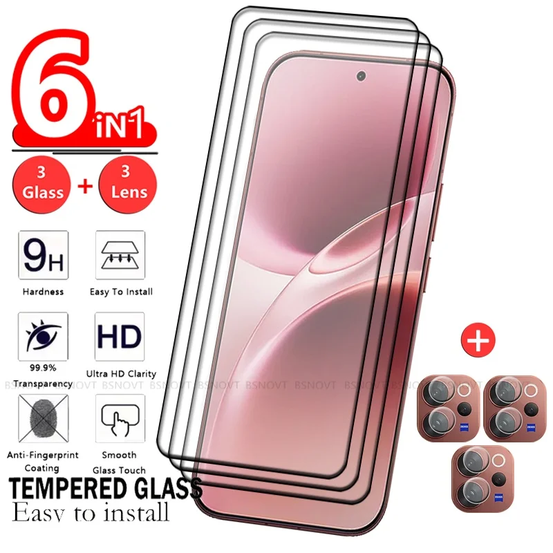 6-in-1 For Vivo V70 Glass Vivo V70 Tempered Glass Phone Protective Full Cover Glue HD 9H Screen Protector Vivo V70 Lens Glass
6-in-1 For Vivo V70 Glass Vivo V70 Tempered Glass Phone Protective Full Cover Glue HD 9H Screen Protector Vivo V70 Lens Glass