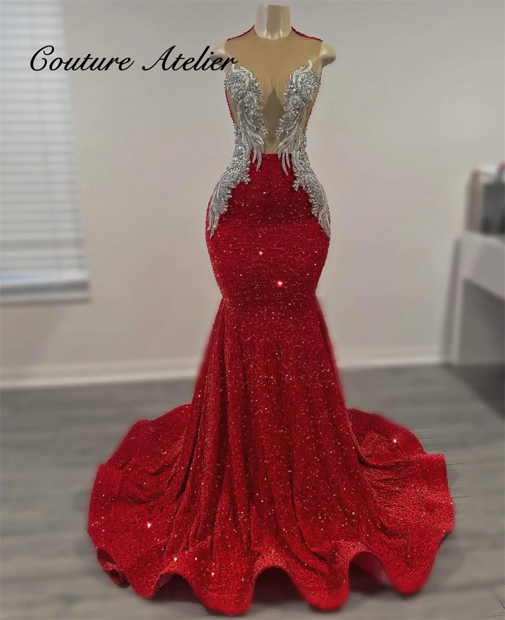 Shimmery Red Sequin Prom Dresses Beaded Rhinestones Mermaid Birthday Dress Luxury 2024 Black Girls Special Occasion Customized
Shimmery Red Sequin Prom Dresses Beaded Rhinestones Mermaid Birthday Dress Luxury 2024 Black Girls Special Occasion Customized