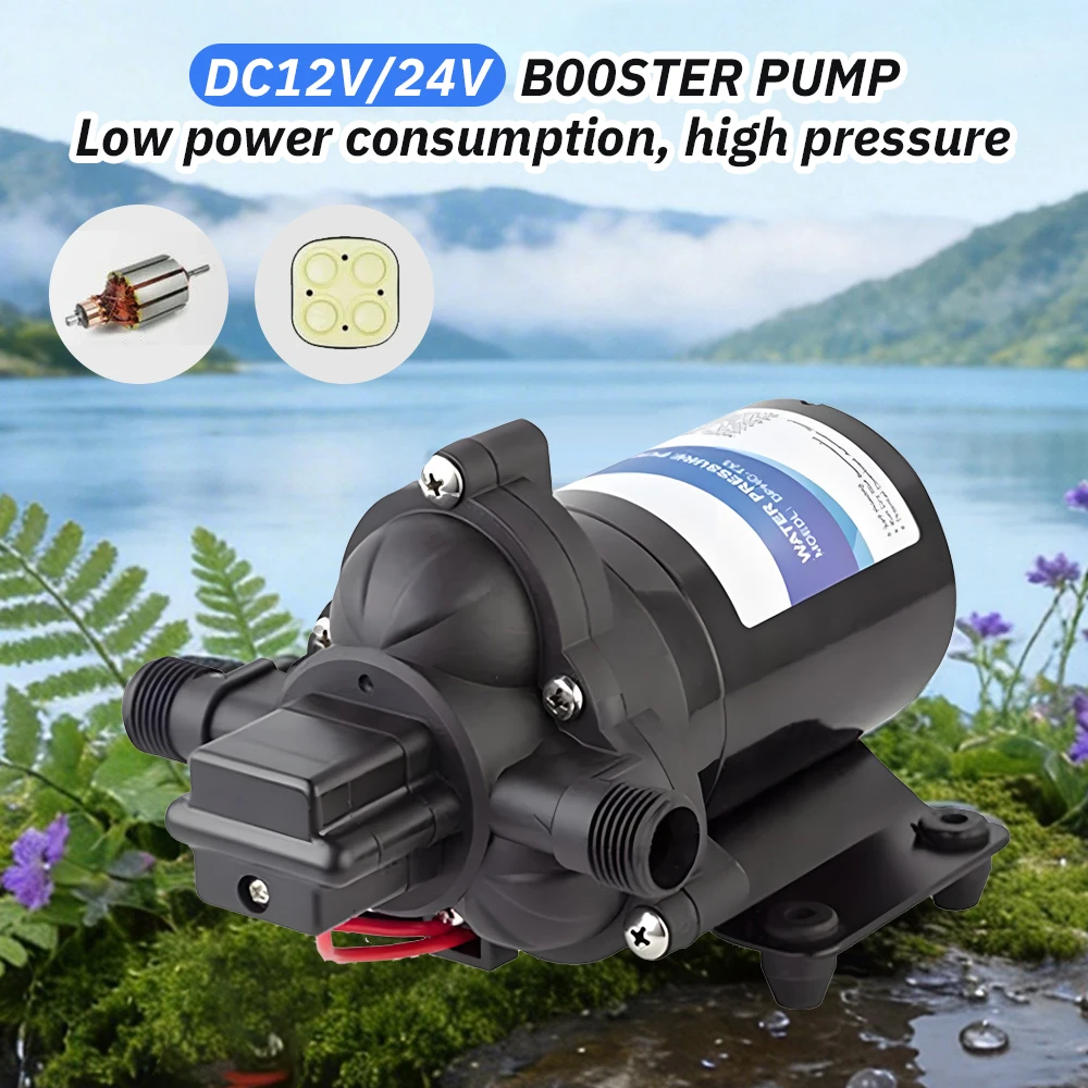 Electric Boosting Diaphragm Pump RV Water Pump 12V/24V Small Marine Self-Priming Pump Outdoor Agricultural Water Extraction
Electric Boosting Diaphragm Pump RV Water Pump 12V/24V Small Marine Self-Priming Pump Outdoor Agricultural Water Extraction