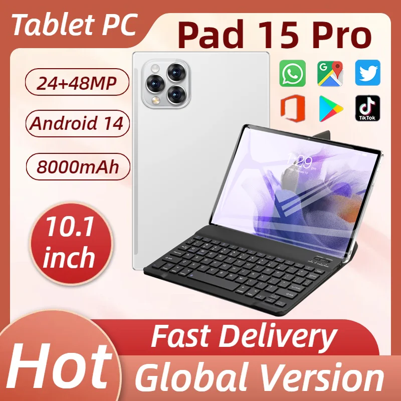 2025 New Xaioml Pad 15 Pro Tablet Android OS Dual SIM Dual Standby Wifi Bluetooth GPS HD 4 Large Screen Popular Tablets Fashion
2025 New Xaioml Pad 15 Pro Tablet Android OS Dual SIM Dual Standby Wifi Bluetooth GPS HD 4 Large Screen Popular Tablets Fashion
