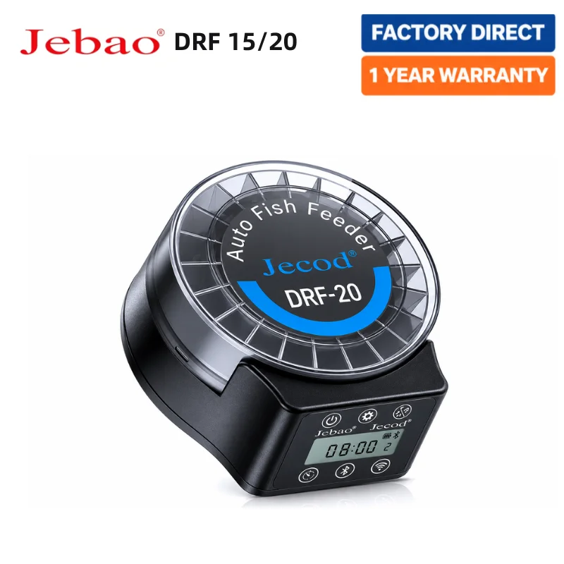 Jebao Jecod New DRF-15/20 Smart Automatic Aquarium Fish Feeder with Digital Timing and BT Control Feeding Function
Jebao Jecod New DRF-15/20 Smart Automatic Aquarium Fish Feeder with Digital Timing and BT Control Feeding Function