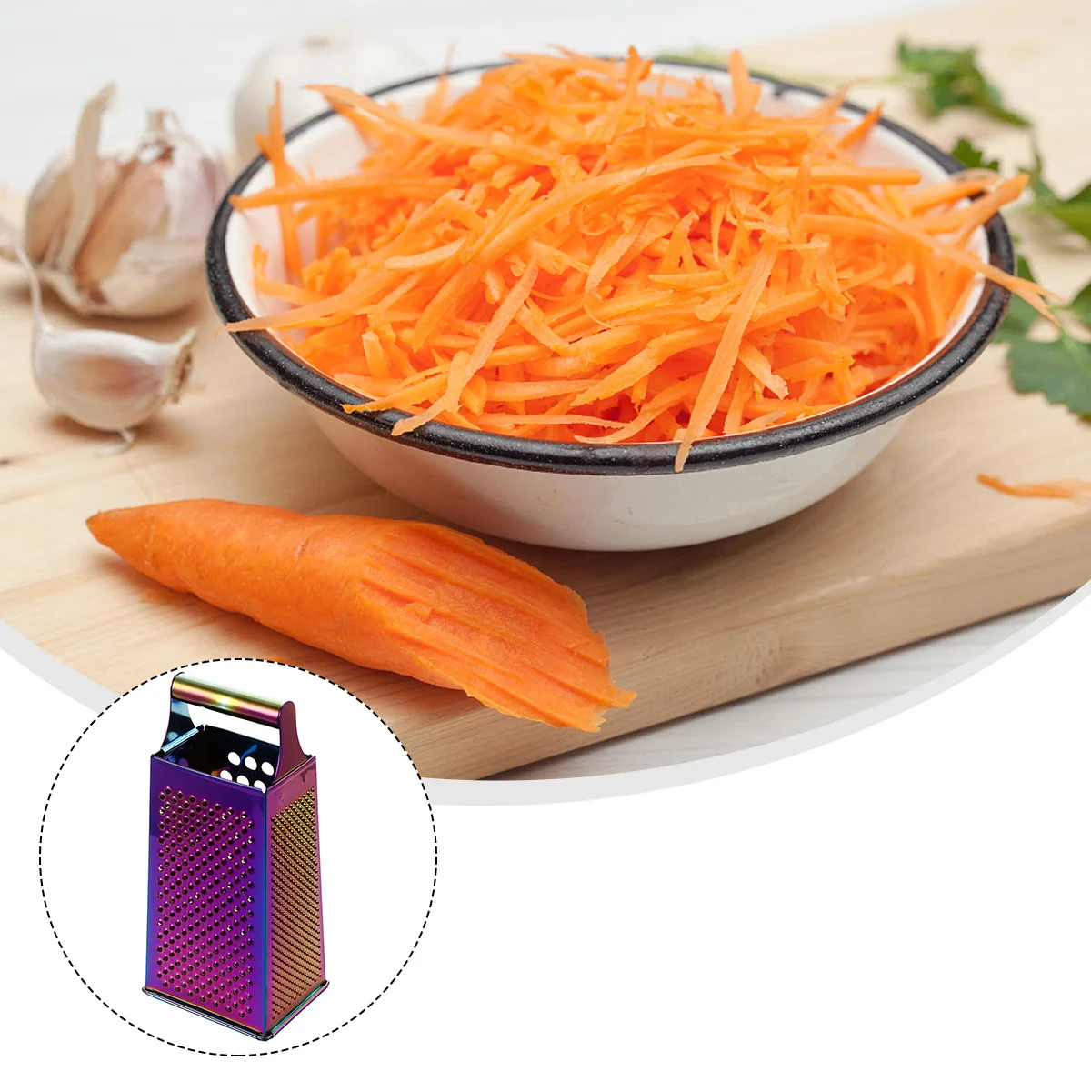 Stainless Steel 4-Sided Kitchen Grater Vegetable Slicer Professional Cooking Tool Practical for Slicing Carrots Potatoes
Stainless Steel 4-Sided Kitchen Grater Vegetable Slicer Professional Cooking Tool Practical for Slicing Carrots Potatoes