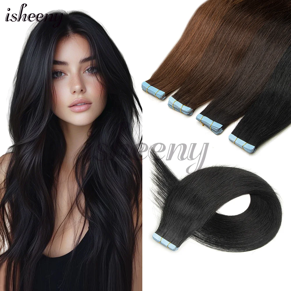 Isheeny Tape In Human Hair Extensions 12-20 Inches Natural Straight Invisible Machine Remy Tape Hair Black Brown 20pcs/pack 30g
Isheeny Tape In Human Hair Extensions 12-20 Inches Natural Straight Invisible Machine Remy Tape Hair Black Brown 20pcs/pack 30g