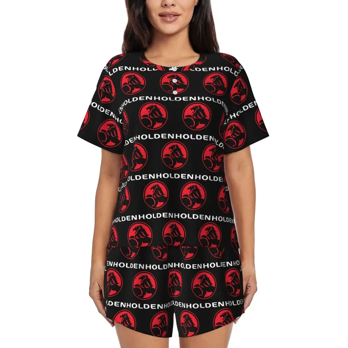 Best Seller Holden Logo Merchandise Round Neck Short Sleeves Nightdress for Sleepshirts Women Soft Pajama Set Short Pants
Best Seller Holden Logo Merchandise Round Neck Short Sleeves Nightdress for Sleepshirts Women Soft Pajama Set Short Pants