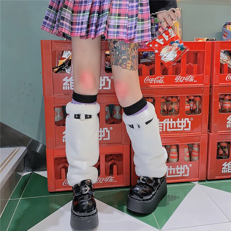 Y2k Girl Sweet Japanese Velvet Leg Warmer Black White Leopard Thick Women Gothic Foot Cover 2023 Harajuku Pu Strap Long Sock
Y2k Girl Sweet Japanese Velvet Leg Warmer Black White Leopard Thick Women Gothic Foot Cover 2023 Harajuku Pu Strap Long Sock