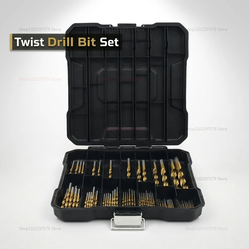 99 Pcs Titanium Drill Bit Set 1.5mm to 10mm Heavy Duty Steel Wood Plastic Metal Copper Aluminum DIY Home Garage Workshop Storage
99 Pcs Titanium Drill Bit Set 1.5mm to 10mm Heavy Duty Steel Wood Plastic Metal Copper Aluminum DIY Home Garage Workshop Storage