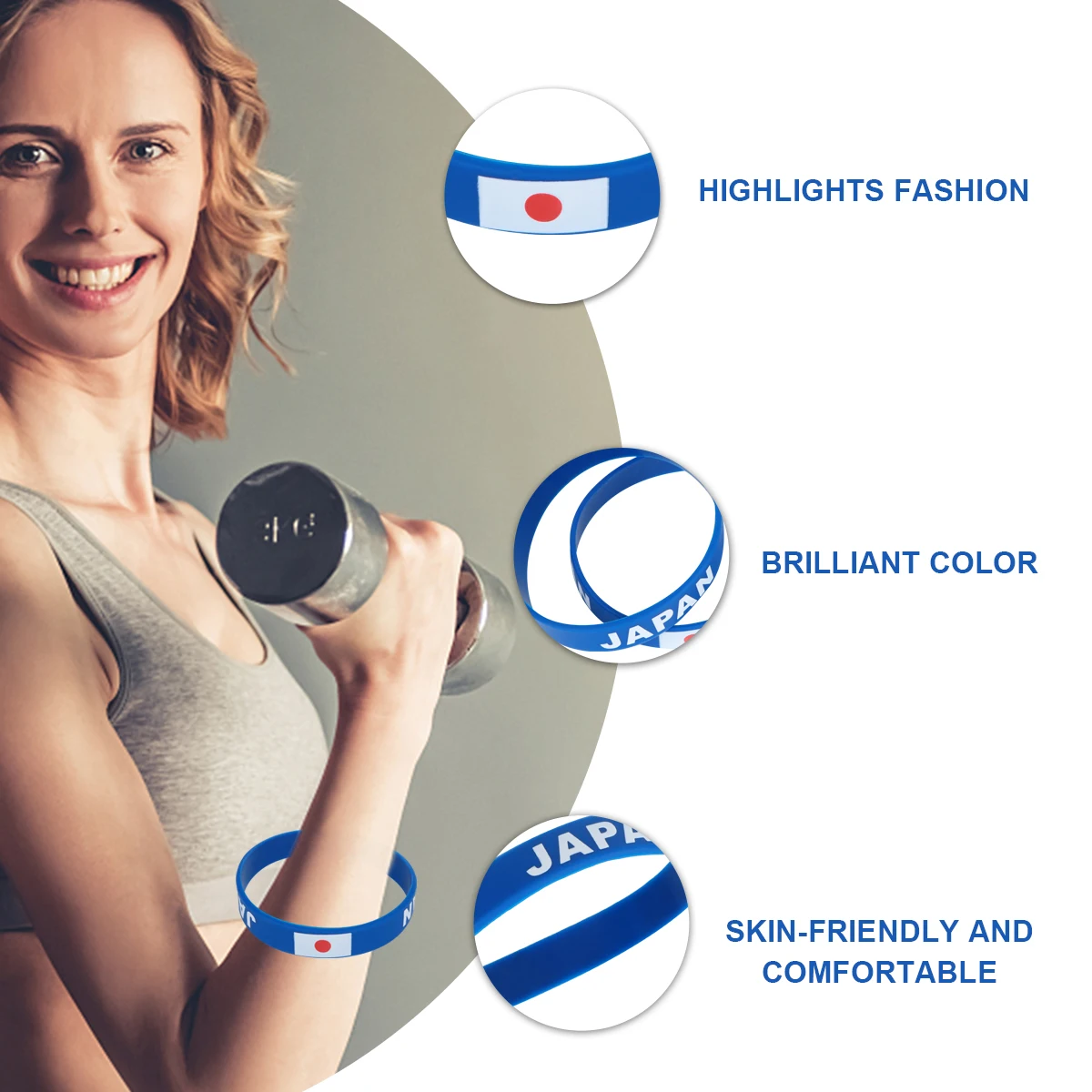 6 pcs Silicone Wristbands Soft Durable Comfortable Country Flag Bracelets Waterproof OneSize Fits Football Matches Games
6 pcs Silicone Wristbands Soft Durable Comfortable Country Flag Bracelets Waterproof OneSize Fits Football Matches Games