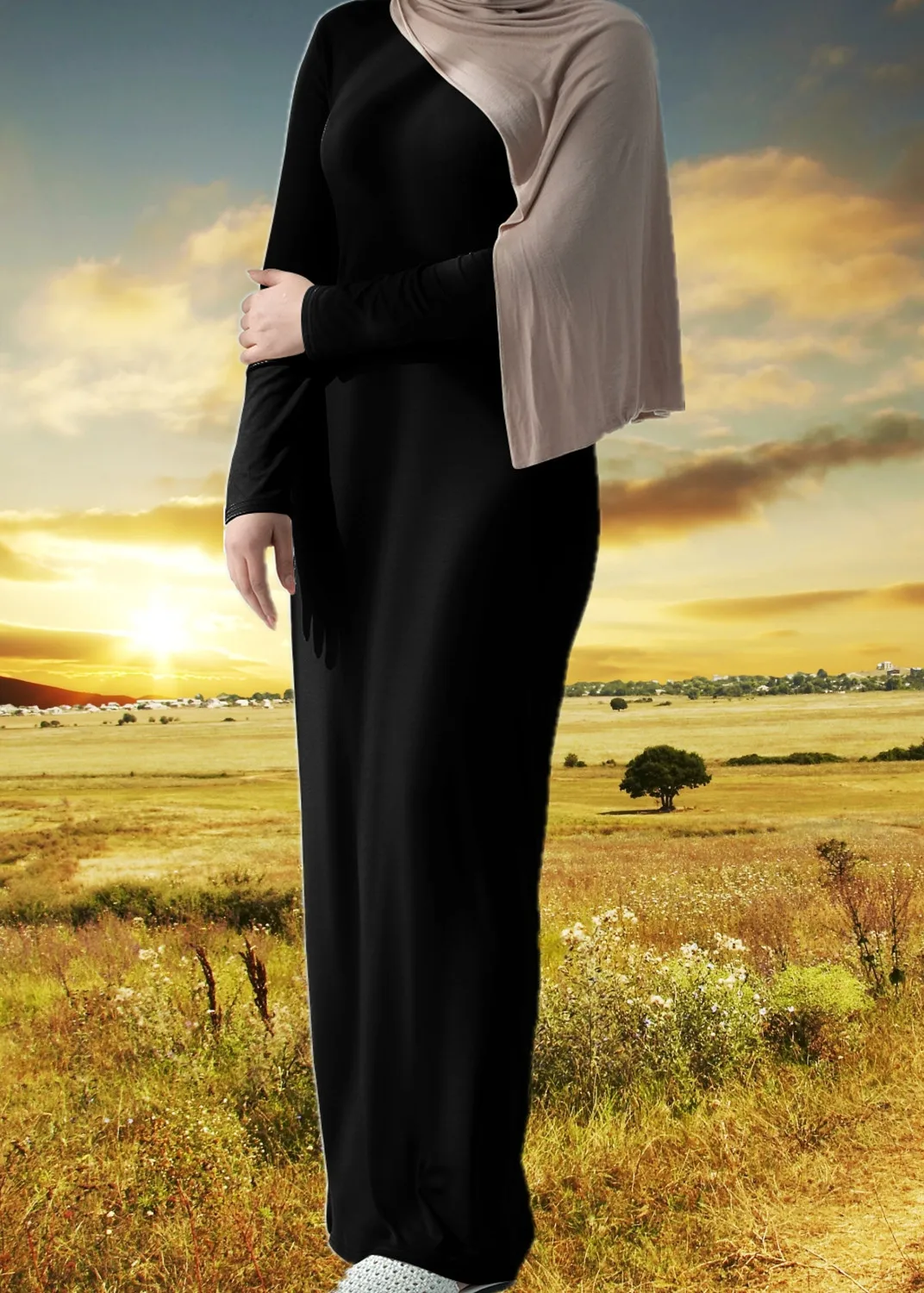 Ramadan Eid Abayas Muslim Women Maxi Dress Stretch Jersey Abaya Modest Robe Islam Clothing Femme Musulmane Vestido Kaftan Kebaya
Ramadan Eid Abayas Muslim Women Maxi Dress Stretch Jersey Abaya Modest Robe Islam Clothing Femme Musulmane Vestido Kaftan Kebaya