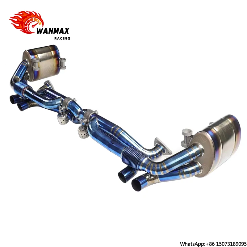 Titanium Alloy Valved Sport Catback Systems Muffler Exhaust Pipes for 911 991.1
Titanium Alloy Valved Sport Catback Systems Muffler Exhaust Pipes for 911 991.1