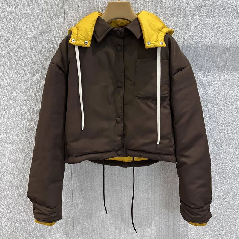 High quality White goose down women's winter hooded short coat with detachable hood jacket clothes for woman 25121812
High quality White goose down women's winter hooded short coat with detachable hood jacket clothes for woman 25121812