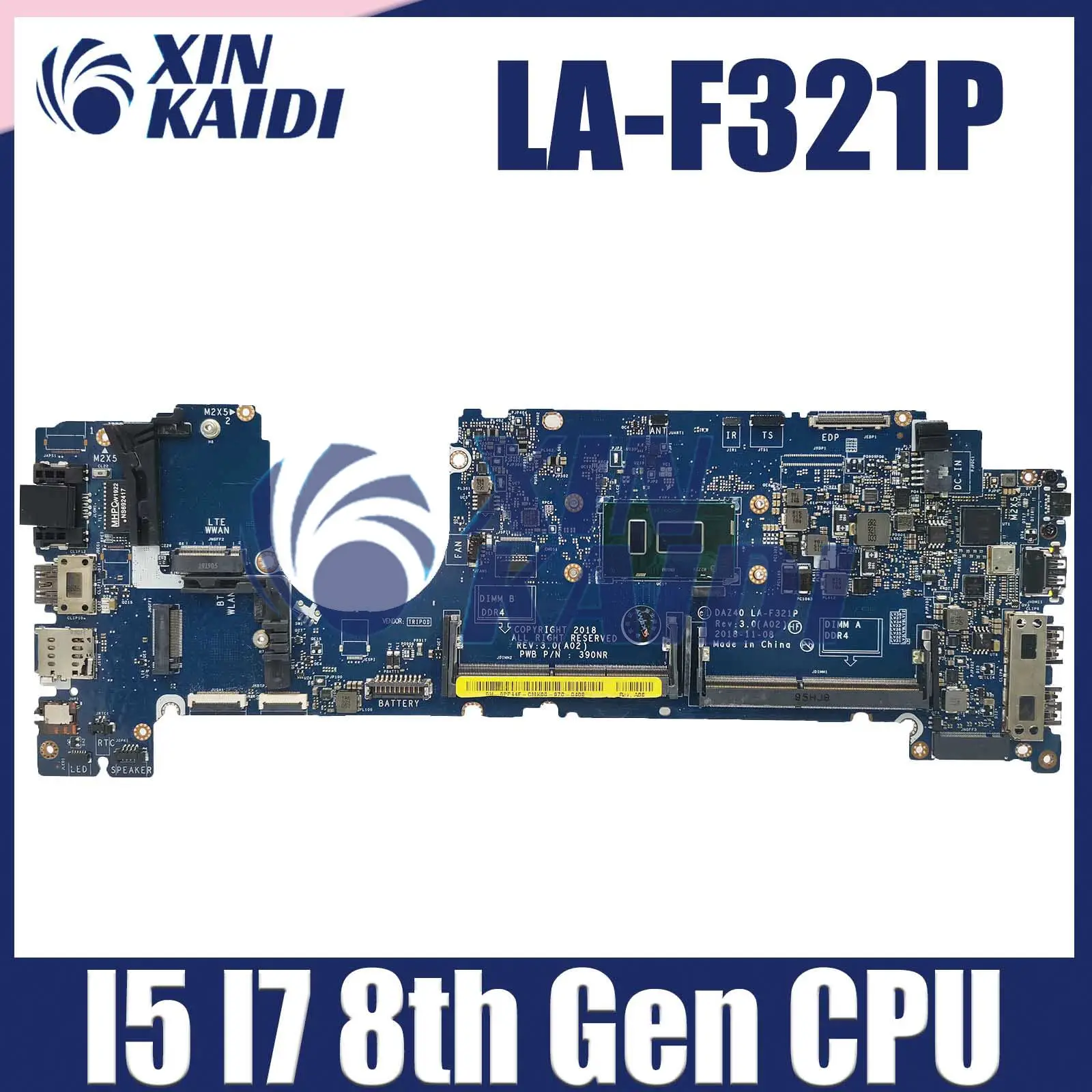 Computer Mainboard For Dell Latitude E7490 7490 LA-F3 Notebook 0PP44F 0V05J5 02766V 03MK2N Laptop Motherboard i5 i7 8th Gen CPU
Computer Mainboard For Dell Latitude E7490 7490 LA-F3 Notebook 0PP44F 0V05J5 02766V 03MK2N Laptop Motherboard i5 i7 8th Gen CPU