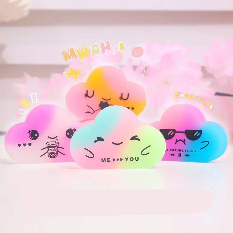 Creative Cute Cartoon Colored Clouds Eraser Easy to Wipe without Hurting Paper Student Stationery Boxed Eraser Shape
Creative Cute Cartoon Colored Clouds Eraser Easy to Wipe without Hurting Paper Student Stationery Boxed Eraser Shape