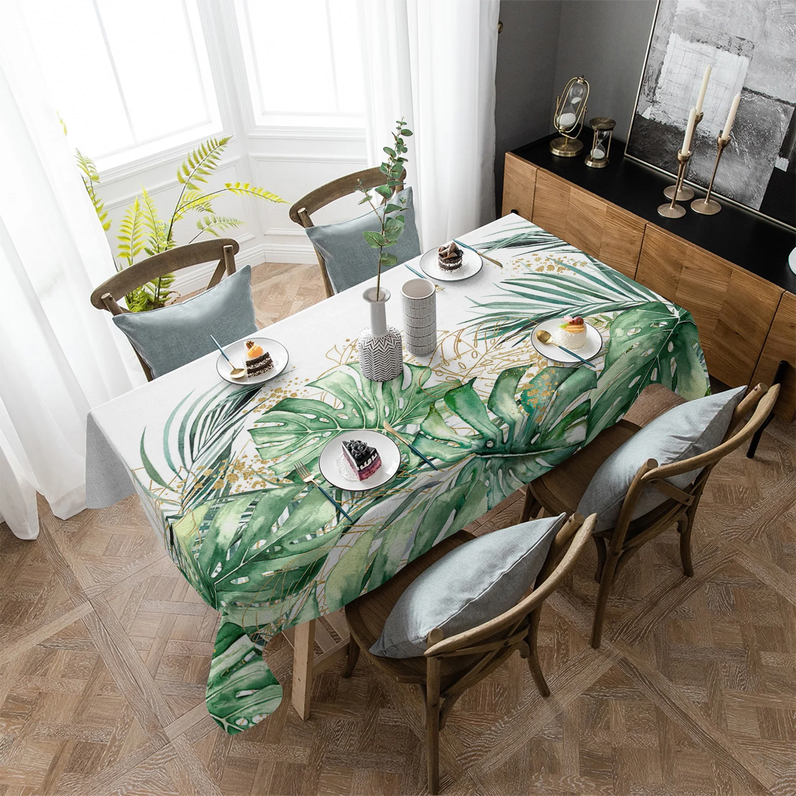 Ins Style Tropical Plants Palm Leaves Waterproof Tablecloth Party Decorations Supplies Rectangle Table Cloth Kitchen Table Decor
Ins Style Tropical Plants Palm Leaves Waterproof Tablecloth Party Decorations Supplies Rectangle Table Cloth Kitchen Table Decor