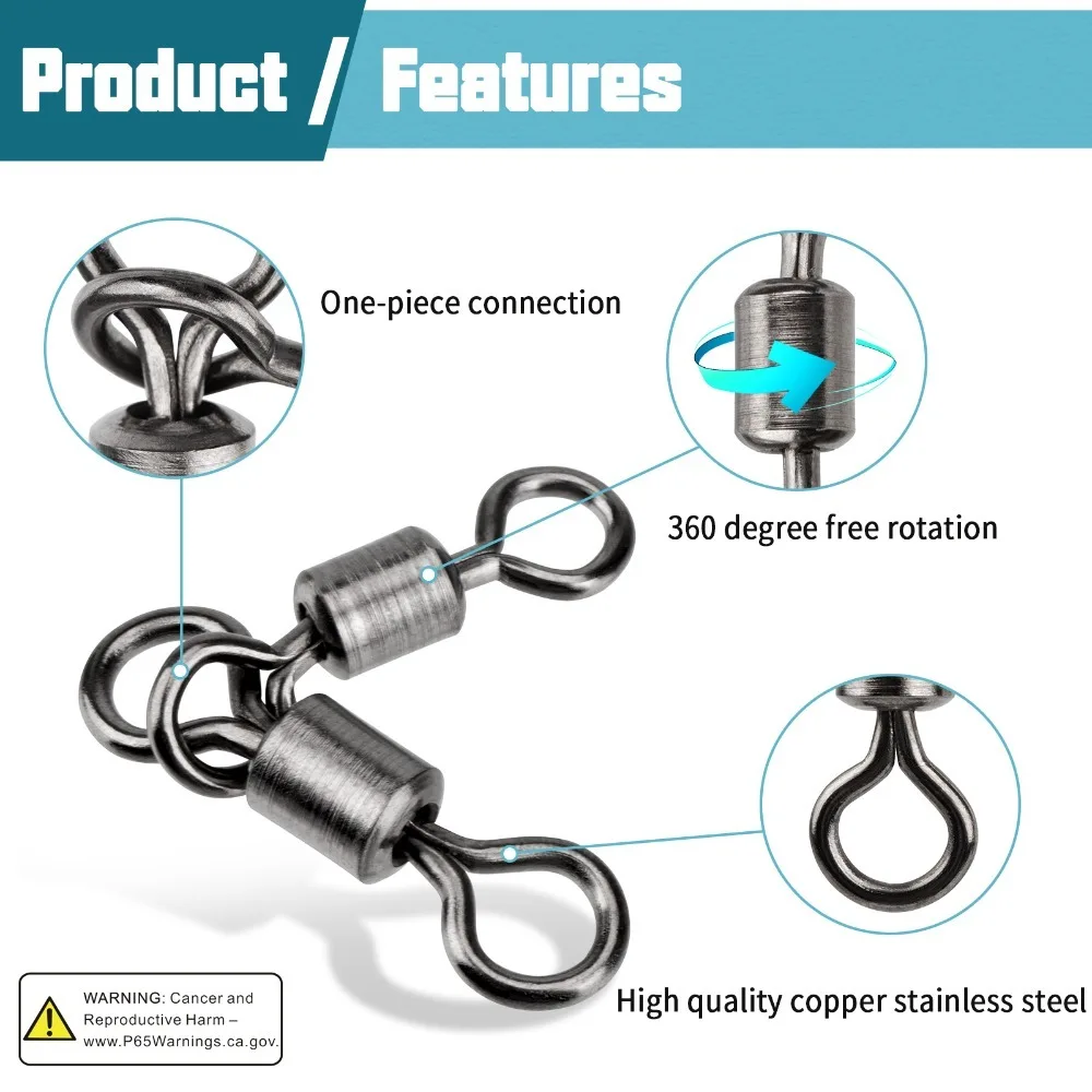 Swivels Fishing Crossline Sea Boat Bearing Swivel Fishingline Connector Triangle Joint Fishing Swivel Rolling Fishing Connector
Swivels Fishing Crossline Sea Boat Bearing Swivel Fishingline Connector Triangle Joint Fishing Swivel Rolling Fishing Connector