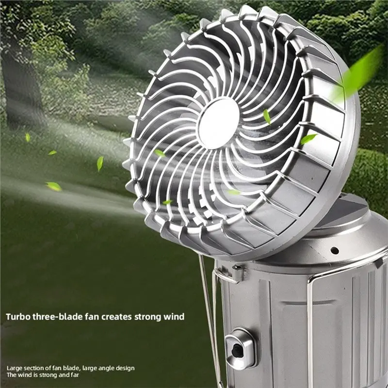 ABRE-2-In-1 Solar Camping Lantern With LED Light And Adjustable Fan, USB Charging Station US Plug
ABRE-2-In-1 Solar Camping Lantern With LED Light And Adjustable Fan, USB Charging Station US Plug