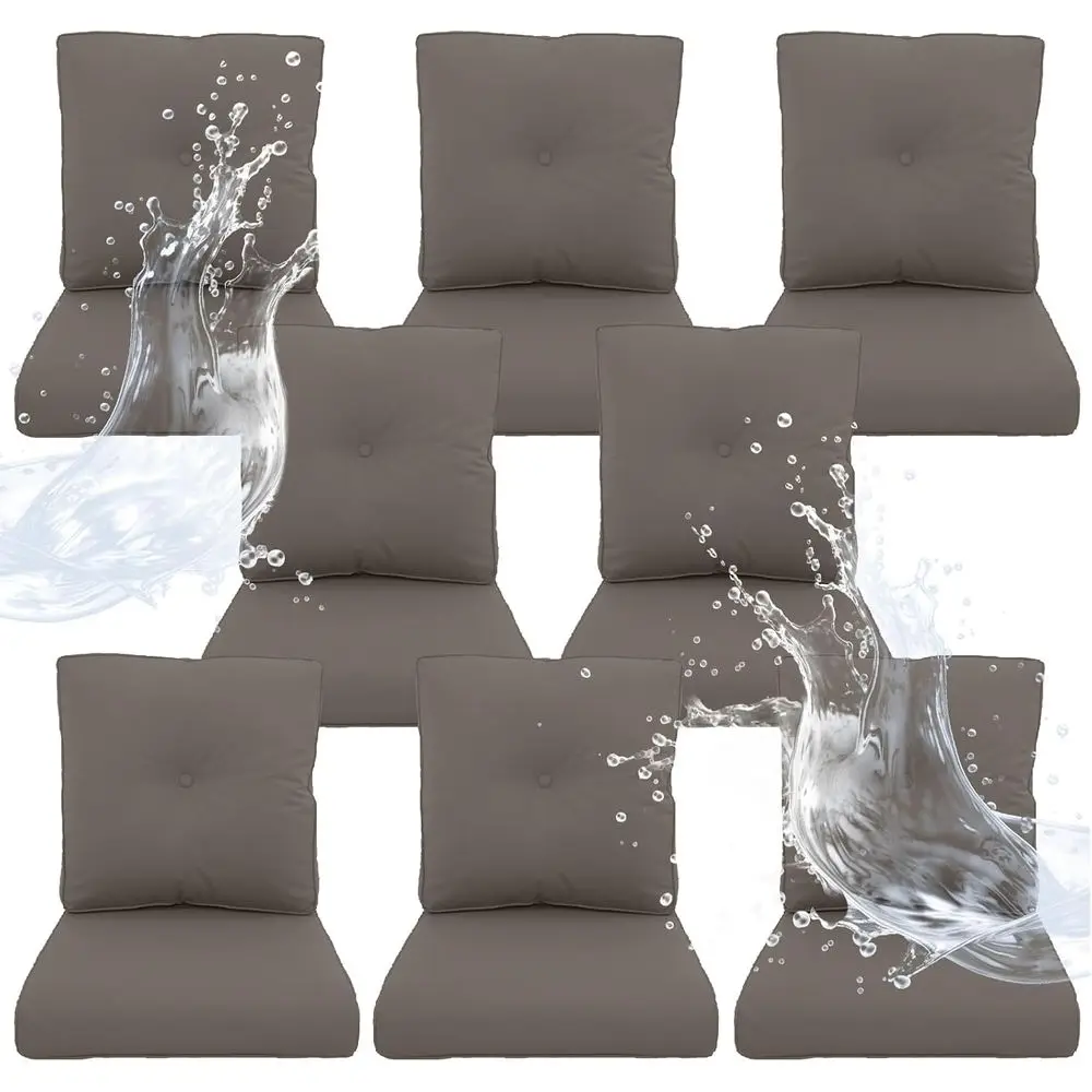8-Piece Outdoor Chair Cushion Set - 22x24 Patio Furniture Covers with Removable Grey Covers, High-Density Foam Filling for Chair
8-Piece Outdoor Chair Cushion Set - 22x24 Patio Furniture Covers with Removable Grey Covers, High-Density Foam Filling for Chair