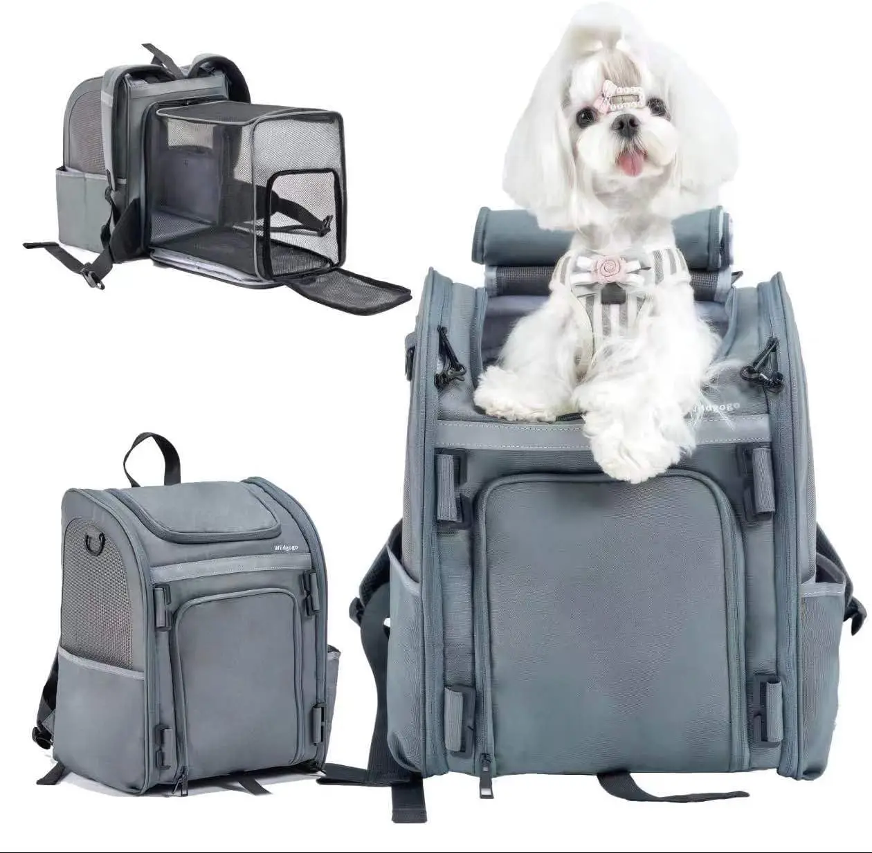 Expandable Pet Carrier, Airline-Approved Foldable and Detachable Backpack, Fits 13lbs Cat&11lbs Small Puppy Dog, for Car
Expandable Pet Carrier, Airline-Approved Foldable and Detachable Backpack, Fits 13lbs Cat&11lbs Small Puppy Dog, for Car
