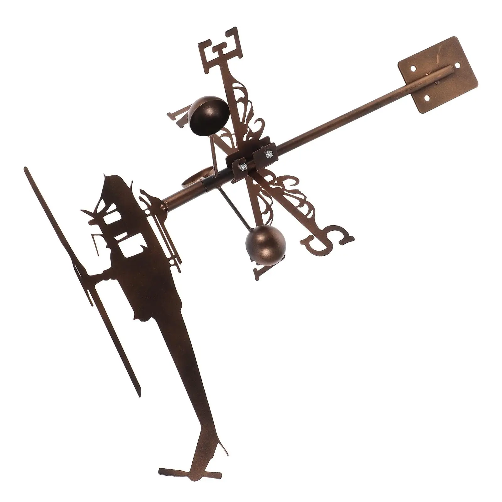 Helicopter Weathervane Decorative Wind Vane Garden Decoration Metal Ground Insert Iron Yard Lawn Roof Sailboat Indicator
Helicopter Weathervane Decorative Wind Vane Garden Decoration Metal Ground Insert Iron Yard Lawn Roof Sailboat Indicator
