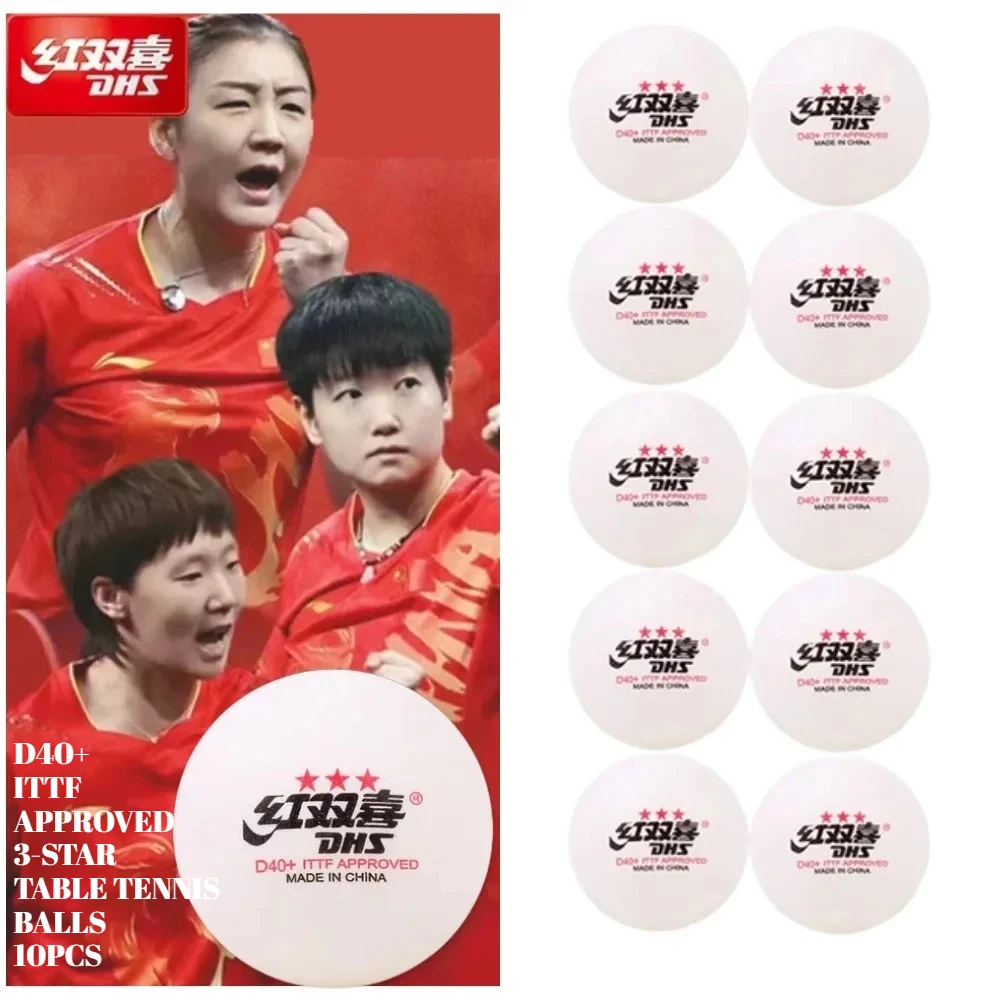 DHS Seamed Table Tennis Balls D40+ ABS New Material 10 Pcs/Box Professional ITTF Approved Ping Pong Balls for Training 10 /20pcs
DHS Seamed Table Tennis Balls D40+ ABS New Material 10 Pcs/Box Professional ITTF Approved Ping Pong Balls for Training 10 /20pcs