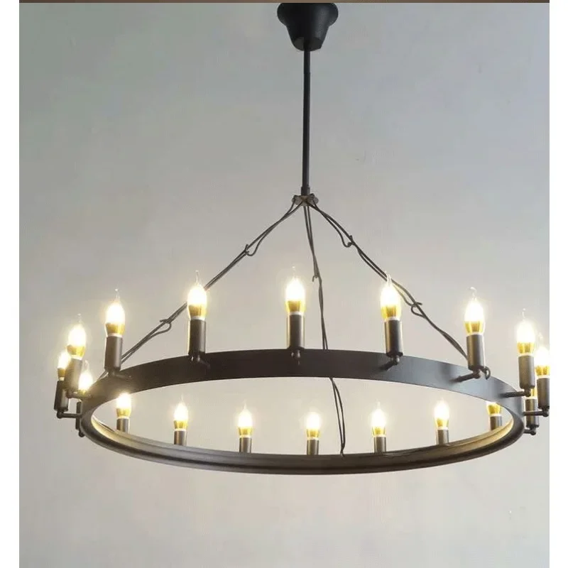 American Iron Art Loft Restaurant Hotel Engineering Light Cafe Living Room Creative Retro Industrial Club Multi-head Chandelier
American Iron Art Loft Restaurant Hotel Engineering Light Cafe Living Room Creative Retro Industrial Club Multi-head Chandelier