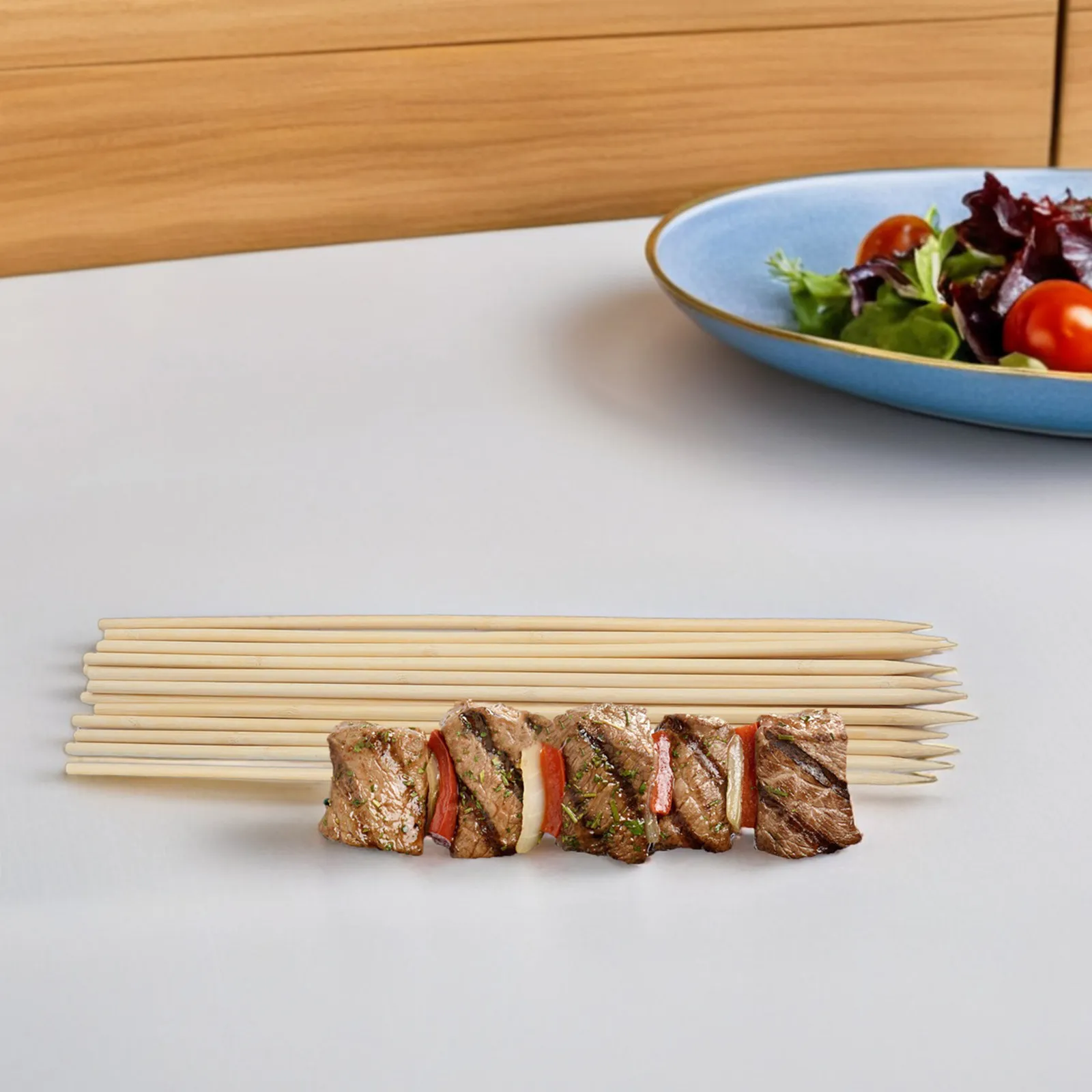 100Pcs Bamboo Skewers for Grilling 20 Inch Heavy Duty Disposable Barbecue Skewers for Meat Fruits Vegetables Appetizers Kabobs
100Pcs Bamboo Skewers for Grilling 20 Inch Heavy Duty Disposable Barbecue Skewers for Meat Fruits Vegetables Appetizers Kabobs