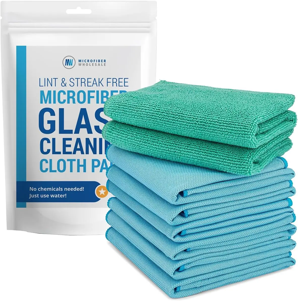 2-Step Glass Cleaning Cloth 8-Pack – Green Wet & Blue Dry Microfiber Towels for Windows, Mirrors, TV, Shower, Streak-Free, Lint-Free, Machine Washable
2-Step Glass Cleaning Cloth 8-Pack – Green Wet & Blue Dry Microfiber Towels for Windows, Mirrors, TV, Shower, Streak-Free, Lint-Free, Machine Washable