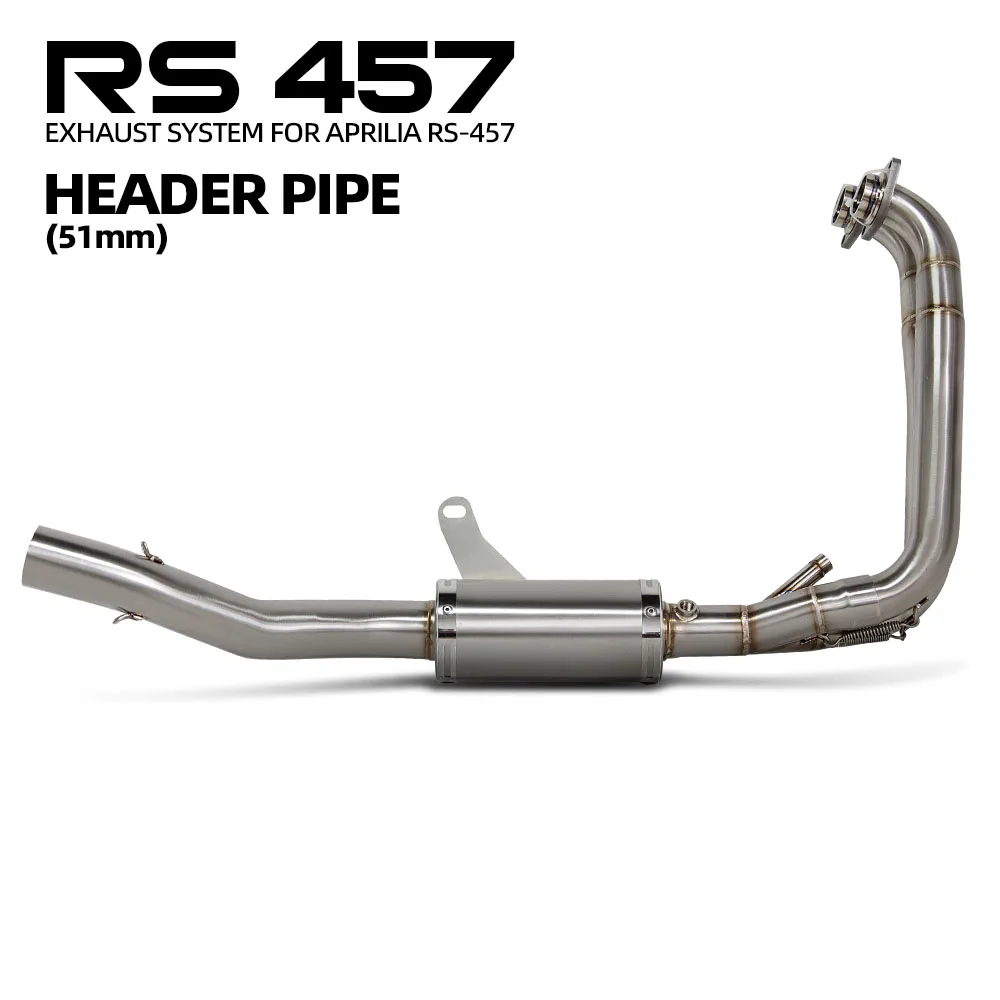 For RS457 RS 457 2024-2025 Motorcycle Exhaust System Modified Manifold Escape Racing Stainless Front Link Pipe 51MM
For RS457 RS 457 2024-2025 Motorcycle Exhaust System Modified Manifold Escape Racing Stainless Front Link Pipe 51MM