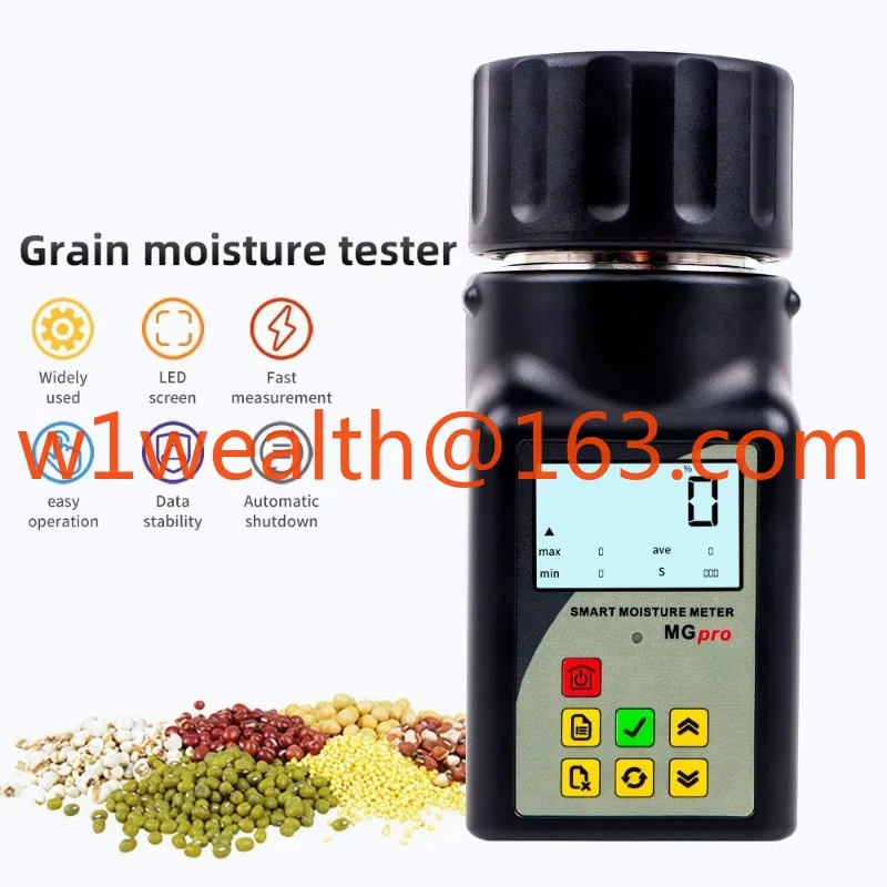 Portable Smart Edition MG-PRO Grain Water Meter Moisture Detector Moisture Analyzer Grain
Portable Smart Edition MG-PRO Grain Water Meter Moisture Detector Moisture Analyzer Grain