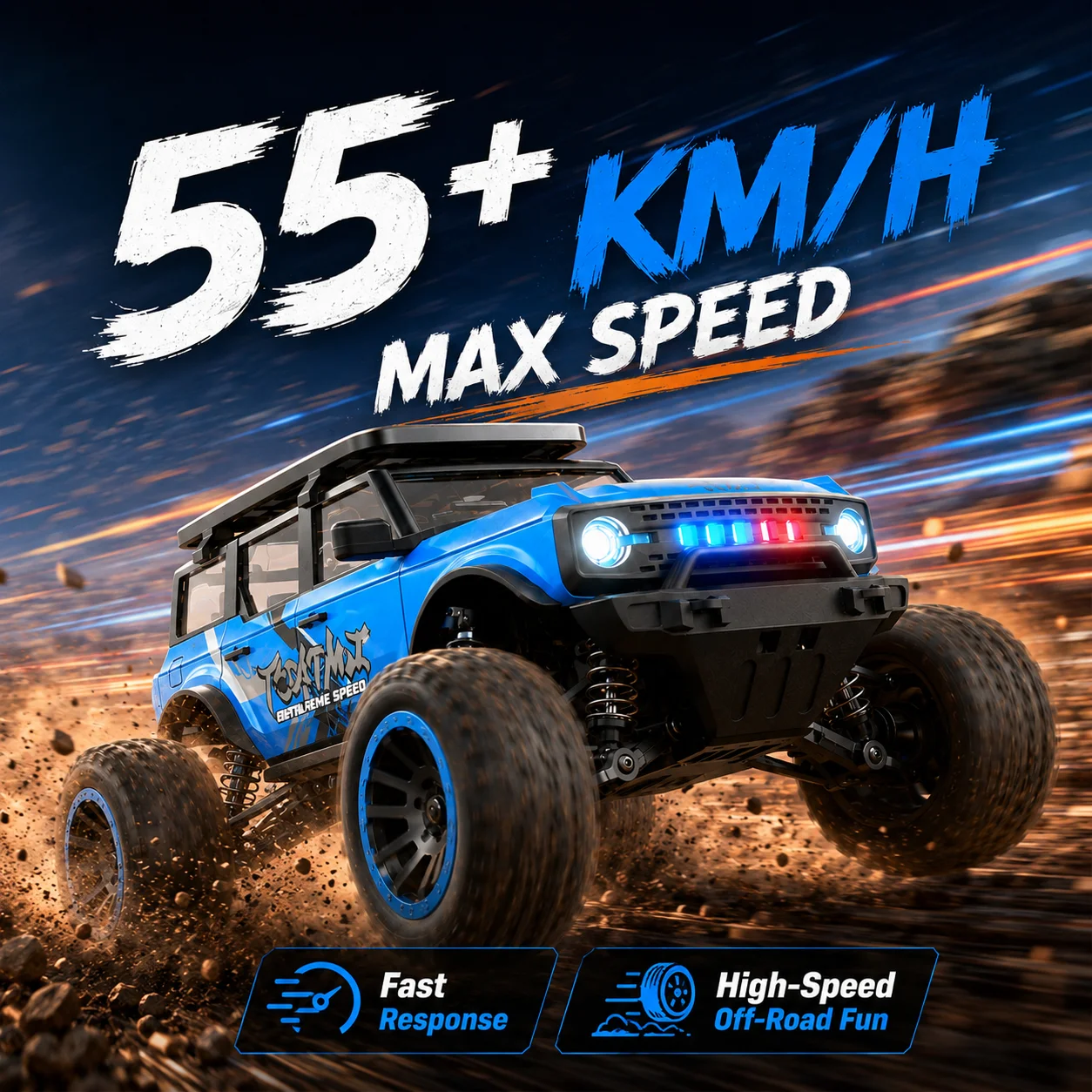 ZNLYRION RC Monster Truck SG201MAX PRO 4WD Brushless 1:20 Scale 55KM/H 2.4G Remote Control Off-Road Car with LED Lights for Boys and Adults
ZNLYRION RC Monster Truck SG201MAX PRO 4WD Brushless 1:20 Scale 55KM/H 2.4G Remote Control Off-Road Car with LED Lights for Boys and Adults