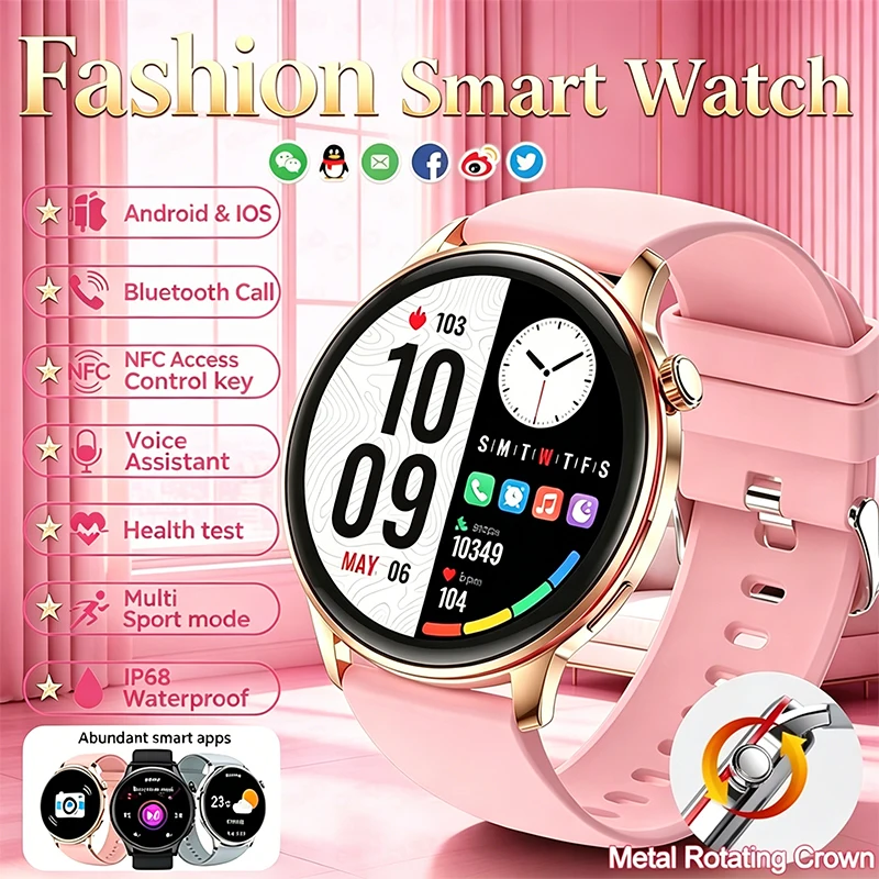 2026 New Smart Watch 1.43AMOLED Color Screen Multi-language Health and Sports Analysis Bluetooth Call IP68 Waterproof Smartwatch
2026 New Smart Watch 1.43AMOLED Color Screen Multi-language Health and Sports Analysis Bluetooth Call IP68 Waterproof Smartwatch