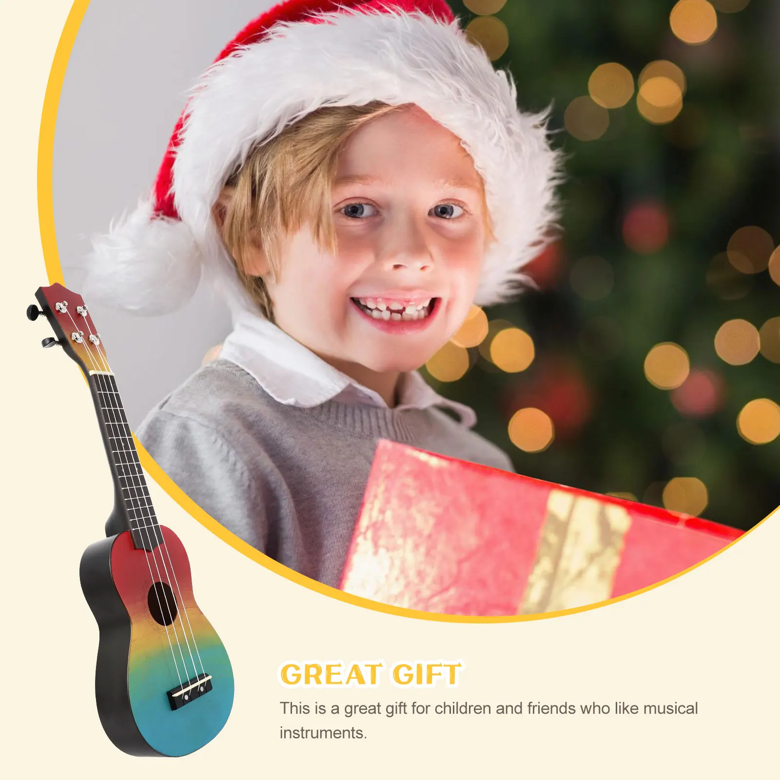 21 Inches Colorful Wooden Ukulele Ideal For Beginners Smooth Polished Craftsmanship Gift Choice
21 Inches Colorful Wooden Ukulele Ideal For Beginners Smooth Polished Craftsmanship Gift Choice
