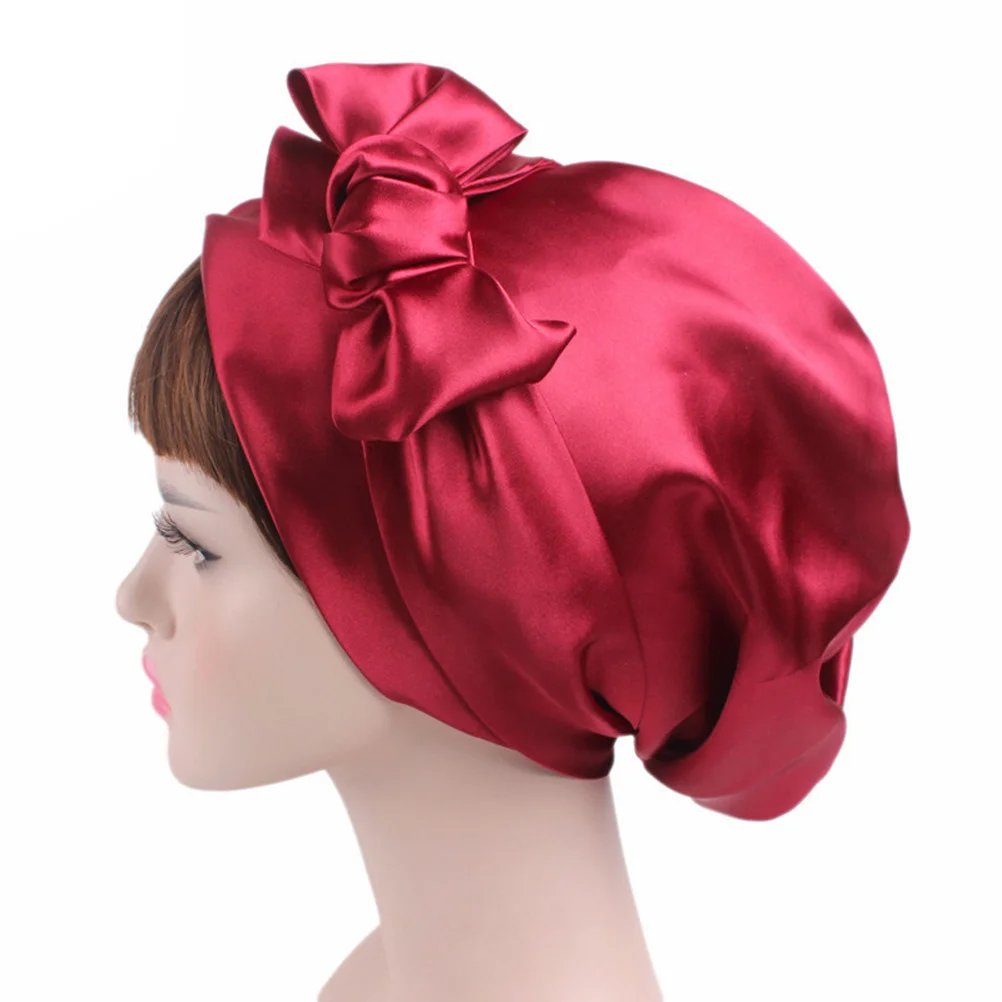 1Pcs Satin Silk Chemotherapy Hair Loss Sleeping Cap Durable Protection for Women Ribbon Bowknot Red Wine
1Pcs Satin Silk Chemotherapy Hair Loss Sleeping Cap Durable Protection for Women Ribbon Bowknot Red Wine