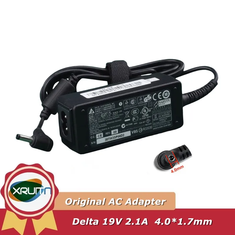 Genuine Delta ADP-40PH AB 19V 2.1A 40W 4.0x1.7mm AC Adapter For Chicony A13-040N3A A040R079L A040R066L Laptop Power Charger
Genuine Delta ADP-40PH AB 19V 2.1A 40W 4.0x1.7mm AC Adapter For Chicony A13-040N3A A040R079L A040R066L Laptop Power Charger