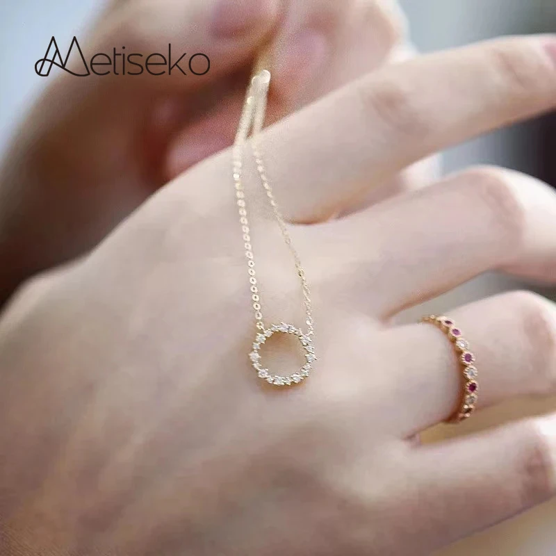 Metiseko 925 Sterling Silver Pavé Zircon Round Star Same Style Choker Necklace for Women Fashion Party Jewelry
Metiseko 925 Sterling Silver Pavé Zircon Round Star Same Style Choker Necklace for Women Fashion Party Jewelry
