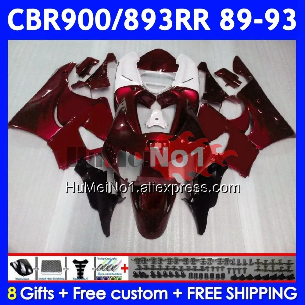 Body For HONDA CBR893RR wine red CBR 893RR 54No.37 CBR900 CBR893 RR 1989 1990 1991 1992 1993 CBR900RR 89 90 91 92 93 Fairing
Body For HONDA CBR893RR wine red CBR 893RR 54No.37 CBR900 CBR893 RR 1989 1990 1991 1992 1993 CBR900RR 89 90 91 92 93 Fairing
