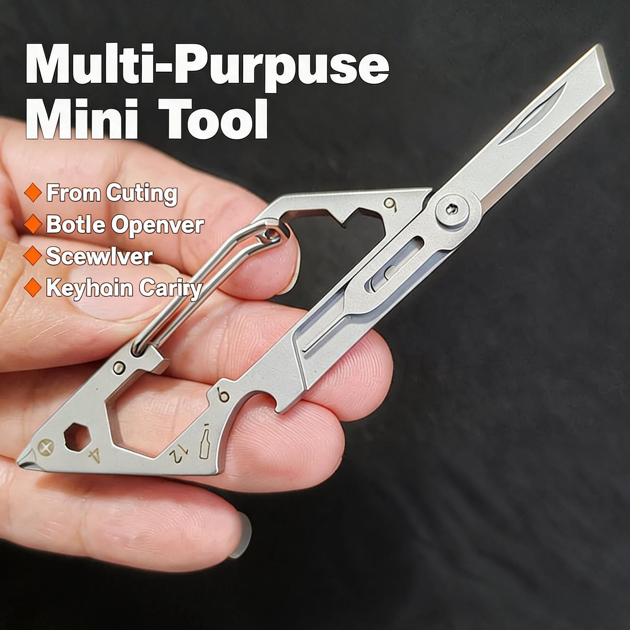 6IN1 Multifunctional Folding knife Mini Portable Gadget for Mobile Phones outdoor mountain hook mountain buckle
6IN1 Multifunctional Folding knife Mini Portable Gadget for Mobile Phones outdoor mountain hook mountain buckle