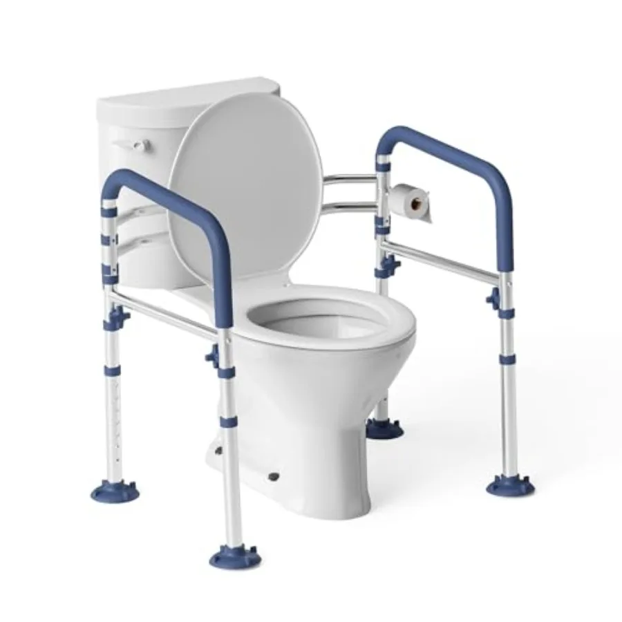 Toilet Safety Rails for Seniors, Height-Adjustable Toilet Frame Width-Adjustable Toilet Handles Toilet Rail Provides Support fo
Toilet Safety Rails for Seniors, Height-Adjustable Toilet Frame Width-Adjustable Toilet Handles Toilet Rail Provides Support fo