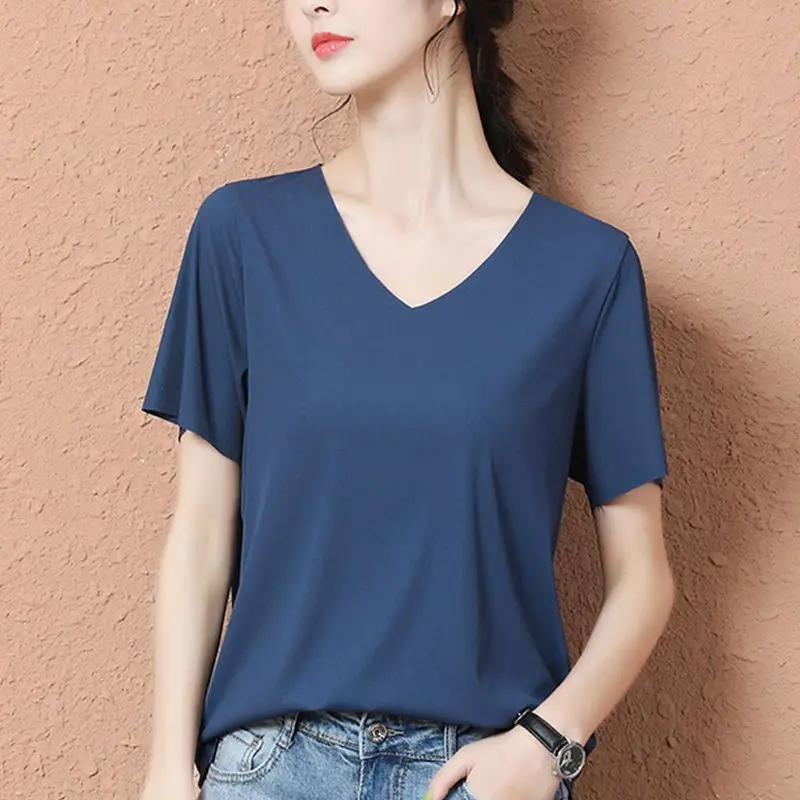 Summer Women Aesthetic Short Sleeve T-shirt All-match Female Clothing Oversized Tees Korean Fashion Loose Casual Pullover Tops
Summer Women Aesthetic Short Sleeve T-shirt All-match Female Clothing Oversized Tees Korean Fashion Loose Casual Pullover Tops