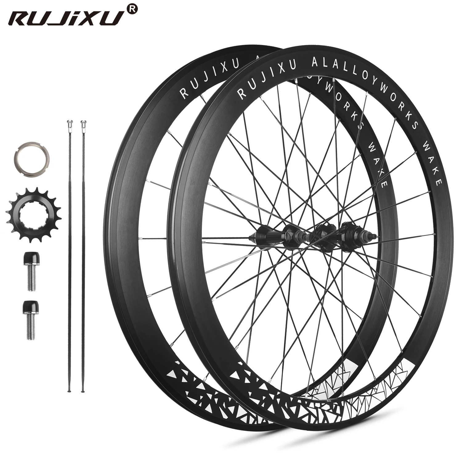 RUJIXU 700C Racing/Dead flight/Venue 40/50mm high frame aluminum alloy fixed tooth dead flywheel set
RUJIXU 700C Racing/Dead flight/Venue 40/50mm high frame aluminum alloy fixed tooth dead flywheel set
