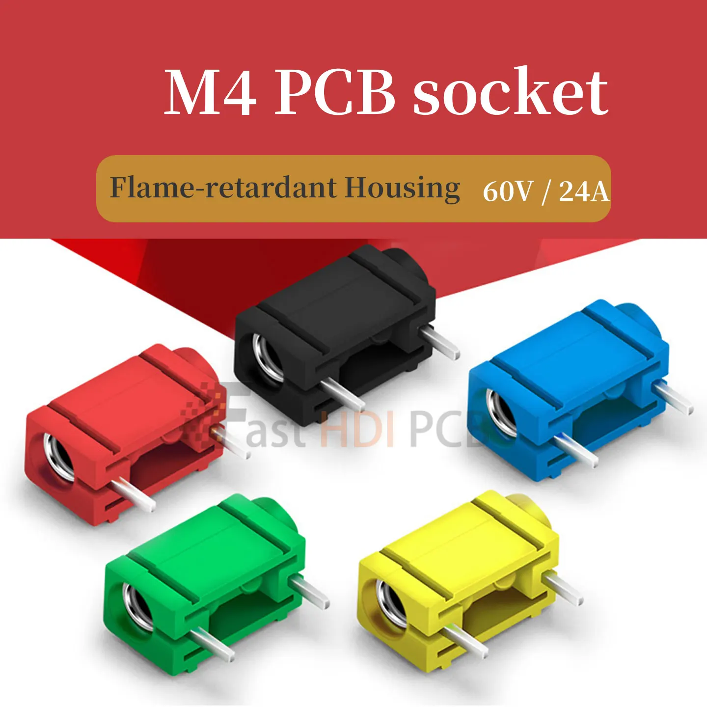 4mm Banana Jack PCB Mount Socket + Screw Type Plug Kit Gold/Nickel Plated 24A 5 Colors for speakers TVs computers audio devices
4mm Banana Jack PCB Mount Socket + Screw Type Plug Kit Gold/Nickel Plated 24A 5 Colors for speakers TVs computers audio devices