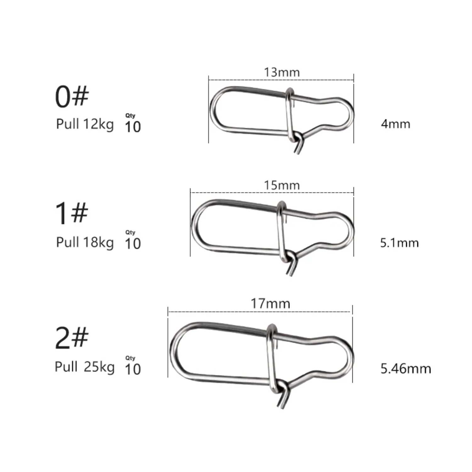 Durable Essential High-Quality Stainless Steel Fishing Barrel Swivel Safety Snaps for Avid Enthusiasts - 100pcs - Snap Fishhook
Durable Essential High-Quality Stainless Steel Fishing Barrel Swivel Safety Snaps for Avid Enthusiasts - 100pcs - Snap Fishhook