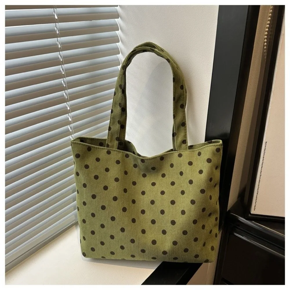 Spacious Open Design Polka Dot Printed Handbag Exquisite Dual Handles Vintage Shoulder Bag Elegant Practical Shopping Tote Women
Spacious Open Design Polka Dot Printed Handbag Exquisite Dual Handles Vintage Shoulder Bag Elegant Practical Shopping Tote Women