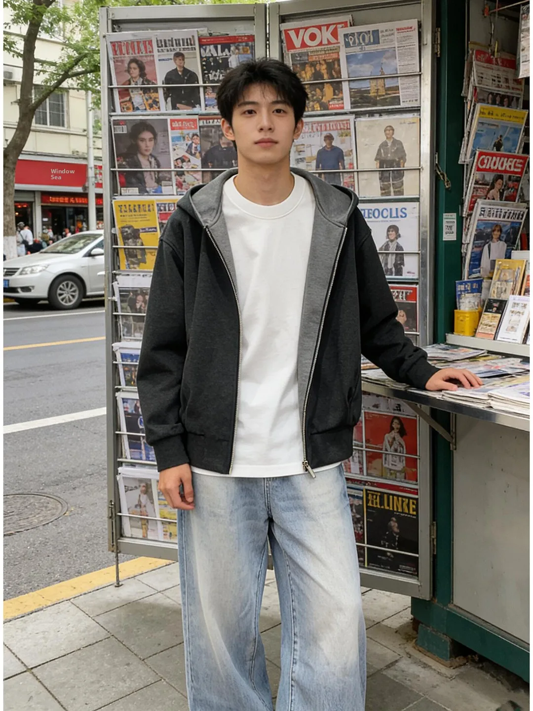 Bla Heavyweight Hooded Open Cardigan Men's Casual Double-Sided Rigorous Loose Top Comfortable Elastic Long Sve Zipper
Bla Heavyweight Hooded Open Cardigan Men's Casual Double-Sided Rigorous Loose Top Comfortable Elastic Long Sve Zipper